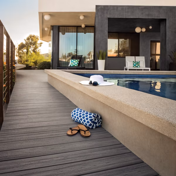 Trex Island Mist composite decking color