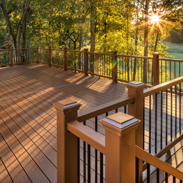 Trex Saddle composite decking color