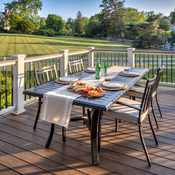 Trex Spiced Rum composite decking color