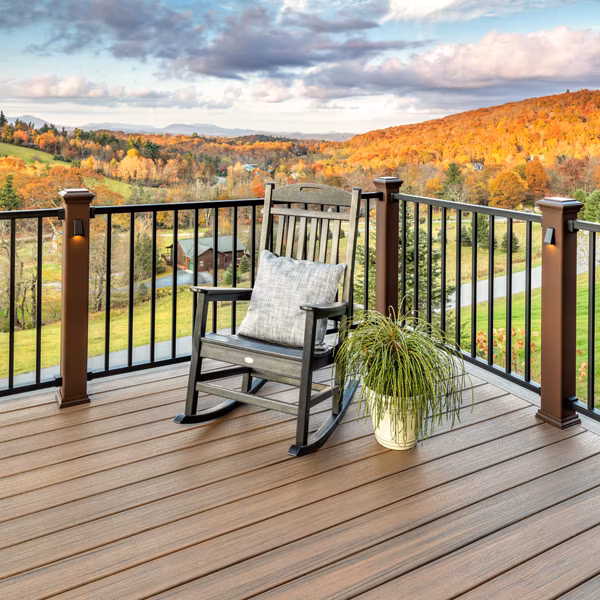 Trex Toasted Sand composite decking color